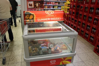mrazicí lada-truhlice pro mrazené produkty